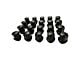 Wheel Lug Nut Kit; Black (18-24 Jeep Wrangler JL)