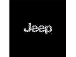 Jeep Licensed by TruShield White Camo Logo Tire Cover (87-06 Jeep Wrangler YJ & TJ)