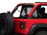 Windbreaker; Black Diamond (18-24 Jeep Wrangler JL 4-Door)