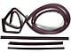 Replacement Window Belt Weatherstrip and Door Seal Kit; Passenger Side (76-95 Jeep CJ5, CJ7 & Wrangler YJ)