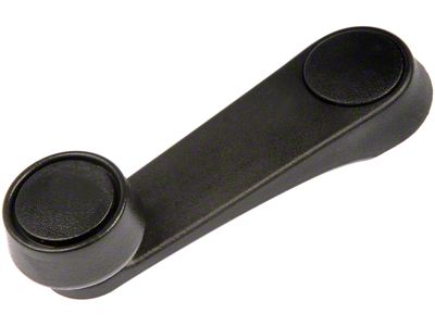 Window Crank Handle; Black (92-95 Jeep Wrangler YJ)