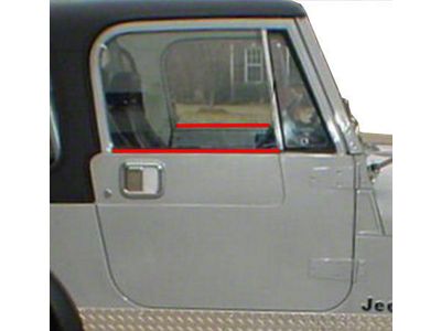 Window Sweeps (87-95 Jeep Wrangler YJ w/ Adjustable Vent Window)