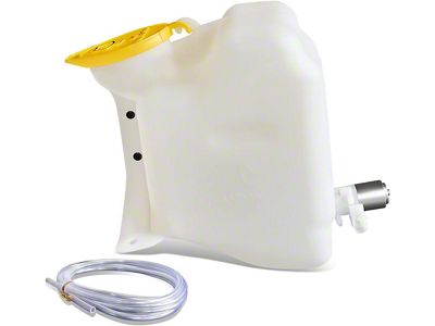 Windshield Washer Reservoir Tank Bottle with and Fluid Pump (97-02 Jeep Wrangler TJ)