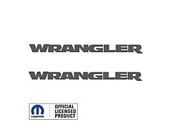 WRANGLER Hood Graphic; Dark Gray (07-24 Jeep Wrangler JK & JL)
