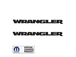 WRANGLER Hood Graphic; Matte Black (07-24 Jeep Wrangler JK & JL)