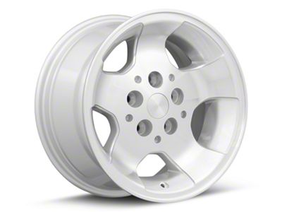 JP08 Silver Machined Wheel; 15x8; 25.4mm Offset (87-95 Jeep Wrangler YJ)