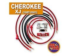 JeepCables Big 7 Battery Cable Kit; 4GA (96-01 4.0L Jeep Cherokee XJ)