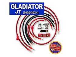 JeepCables Big 7 Battery Cable Kit; 1/0GA (20-25 3.6L Jeep Gladiator JT)