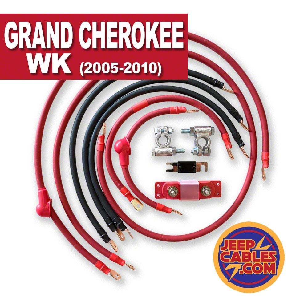 Jeepcables Jeep Grand Cherokee Big Battery Cable Kit Ga Wk G