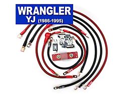 JeepCables Big 7 Battery Cable Kit; 2GA (91-95 4.0L Jeep Wrangler YJ)