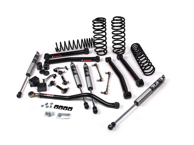 JKS Manufacturing 2-Inch J-Krawl Suspension Lift Kit with FOX 2.5 Performance Elite Series Shocks (21-24 Jeep Wrangler JL 4xe)