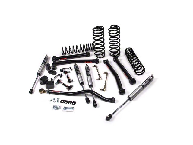 JKS Manufacturing 2.50-Inch J-Konnect Heavy Duty Rate Coil Suspension Lift Kit with FOX 2.0 Performance Series Shocks (18-24 Jeep Wrangler JL 4-Door, Excluding 4xe & Rubicon 392)