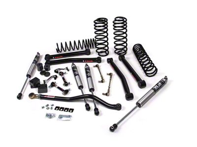 JKS Manufacturing 2.50-Inch J-Konnect Heavy Duty Rate Coil Suspension Lift Kit with FOX 2.5 Performance Elite Series Shocks (18-24 Jeep Wrangler JL 4-Door, Excluding 4xe & Rubicon 392)