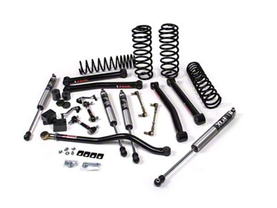 JKS Manufacturing 2.50-Inch J-Konnect Standard Rate Coil Suspension Lift Kit with FOX 2.5 IFP Performance Series Shocks (18-25 Jeep Wrangler JL 4-Door, Excluding 4xe & Rubicon 392)