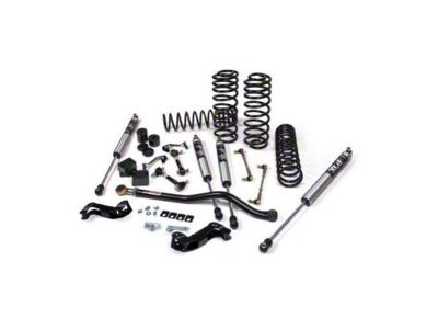 JKS Manufacturing 2.50-Inch J-Kontrol Standard Rate Coil Suspension Lift Kit with FOX 2.0 Performance Series Shocks (18-24 Jeep Wrangler JL 4-Door, Excluding 4xe & Rubicon 392)