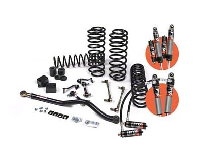 JKS Manufacturing 2.50-Inch J-Venture Standard Rate Coil Suspension Lift Kit with FOX 2.5 Performance Elite Series Shocks (18-24 Jeep Wrangler JL 4-Door, Excluding 4xe & Rubicon 392)