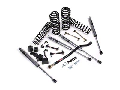 JKS Manufacturing 2.50-Inch J-Venture Heavy Duty Rate Coil Suspension Lift Kit with FOX Adventure Series Shocks (18-24 Jeep Wrangler JL 4-Door, Excluding 4xe & Rubicon 392)