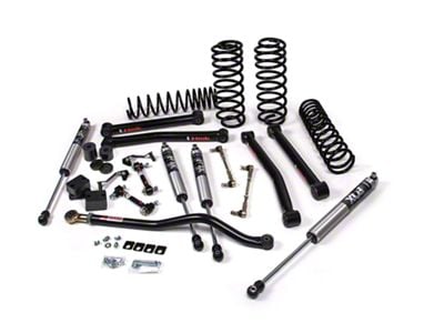 JKS Manufacturing 3-Inch J-Konnect Standard Rate Coil Suspension Lift Kit with FOX 2.0 Performance Series Shocks (18-24 Jeep Wrangler JL 2-Door)