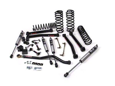 JKS Manufacturing 3-Inch J-Konnect Standard Rate Coil Suspension Lift Kit with FOX Adventure Series Shocks (18-24 Jeep Wrangler JL 2-Door)