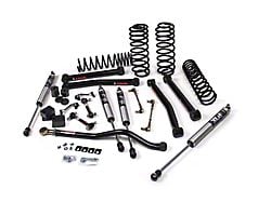 JKS Manufacturing 3.50-Inch J-Konnect Heavy Duty Rate Coil Suspension Lift Kit with FOX Adventure Series Shocks (18-25 Jeep Wrangler JL 4-Door, Excluding 4xe & Rubicon 392)