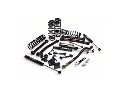 JKS Manufacturing 3.50-Inch J-Konnect Standard Rate Coil Suspension Lift Kit with Jspec Shocks (18-24 Jeep Wrangler JL 4-Door, Excluding 4xe & Rubicon 392)