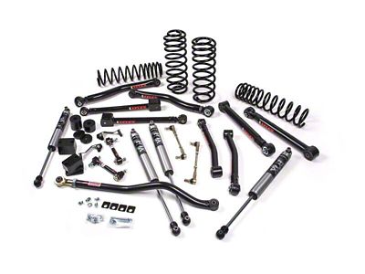 JKS Manufacturing 3.50-Inch J-Krawl Standard Rate Coil Suspension Lift Kit with FOX 2.0 Performance Series Shocks (18-24 Jeep Wrangler JL 4-Door, Excluding 4xe & Rubicon 392)