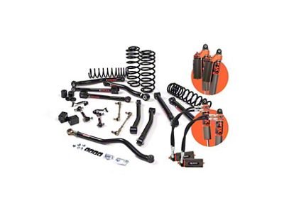 JKS Manufacturing 3.50-Inch J-Krawl Standard Rate Coil Suspension Lift Kit with FOX 3.0 Factory Race Series IBP Shocks (18-24 Jeep Wrangler JL 4-Door, Excluding 4xe & Rubicon 392)