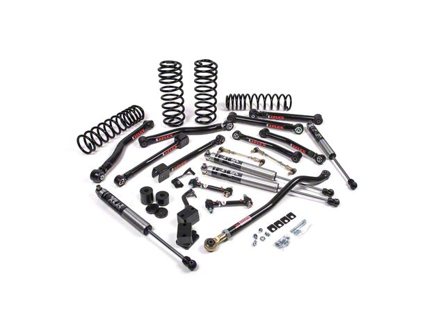 JKS Manufacturing 3.50-Inch J-Krawl Heavy Duty Rate Coil Suspension Lift Kit with FOX 2.0 Performance Series Shocks (20-24 3.0L EcoDiesel Jeep Wrangler JL)