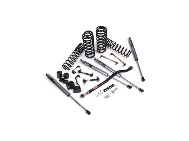 JKS Manufacturing 3.50-Inch J-Venture Standard Rate Coil Suspension Lift Kit with FOX Adventure Series Shocks (18-24 Jeep Wrangler JL 4-Door, Excluding 4xe & Rubicon 392)