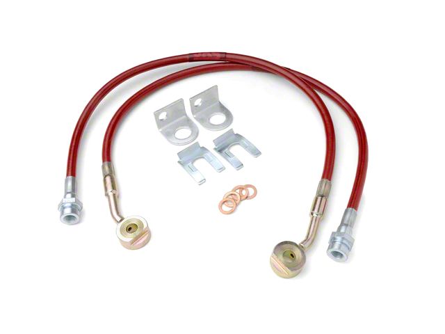 JKS Manufacturing Extended Front Brake Line Kit for 4 to 6-Inch Lift (97-06 Jeep Wrangler TJ)