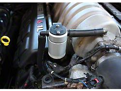 J&L 3.0 Oil Separator; Clear/Satin Anodized; Passenger Side (06-10 Jeep Grand Cherokee WK SRT8)