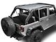 JTopsUSA Safari Mesh Top; Shiny Gray (07-18 Jeep Wrangler JK 4-Door)