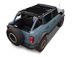 JTopsUSA Full Mesh Top Bimini Sunshade; Jet Black (22-25 Bronco Raptor)