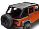 JTopsUSA Mesh Shade Top; Titanium (07-18 Jeep Wrangler JK 4-Door)