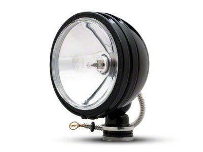 KC HiLiTES 6-Inch Black Daylighter Round Halogen Light; Spot Beam (Universal; Some Adaptation May Be Required)