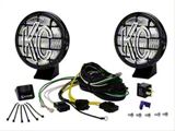 KC HiLiTES 5-Inch Apollo Pro Halogen Lights; Fog Beam; Pair (Universal; Some Adaptation May Be Required)