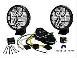 KC HiLiTES 5-Inch Apollo Pro Halogen Lights; Fog Beam; Pair (Universal; Some Adaptation May Be Required)
