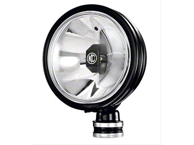 KC HiLiTES 6-Inch Black Gravity Daylight LED Round Light; Spot Beam (Universal; Some Adaptation May Be Required)