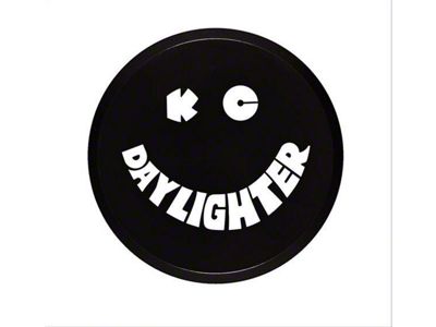 KC HiLiTES 6-Inch Daylighter/Slimlite Cover; Black and White