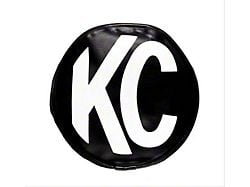 KC HiLiTES 6-Inch Round Light Soft Vinyl Cover; Black