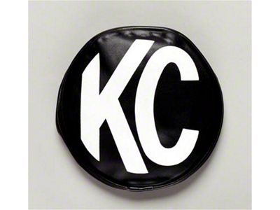 KC HiLiTES 8-Inch Round Light Soft Vinyl Cover; Black