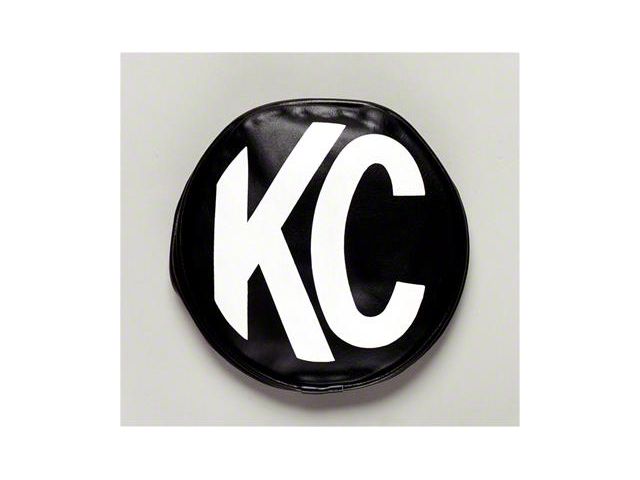 KC HiLiTES 8-Inch Round Light Soft Vinyl Cover; Black