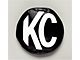 KC HiLiTES 8-Inch Round Light Soft Vinyl Cover; Black