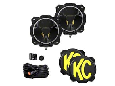 KC HiLiTES 6-Inch Gravity Titan LED Lights; Wide-40 Beam (Universal; Some Adaptation May Be Required)