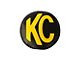 KC HiLiTES 6-Inch SlimLite/HID/Daylighter Vinyl Light Covers; Black with Yellow KC Logo