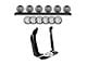 KC HiLiTES 50-Inch Overhead Xross Bar with Slimlite LED 6-Light Kit (18-24 Jeep Wrangler JL, Excluding Rubicon 392)
