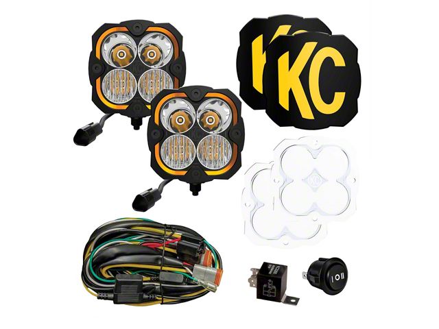 KC HiLiTES FLEX ERA 4 2-Light Master Kit (Universal; Some Adaptation May Be Required)