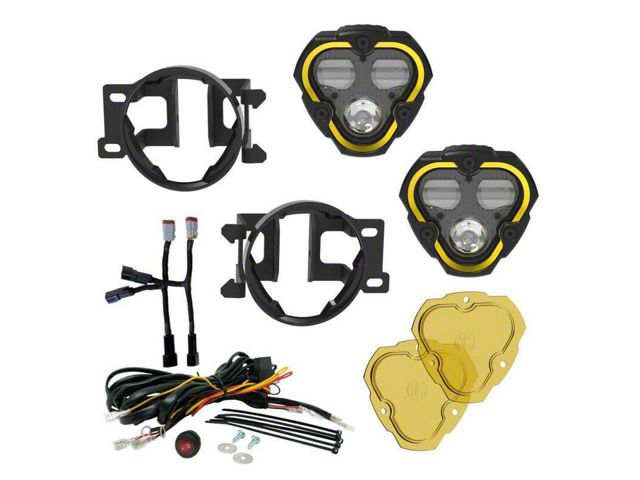 KC HiLiTES FLEX ERA 3 Dual Mode Fog Light Kit; SAE Driving/Fog (12-23 Tacoma)