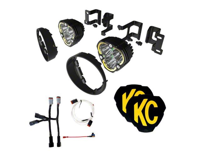 KC HiLiTES FLEX ERA 3 Fog Light Kit; Combo Beam (14-21 Tundra)