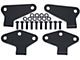 Body Door Hinge Set; Textured Black (07-18 Jeep Wrangler JK 2-Door)